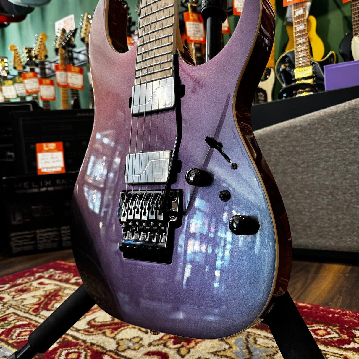 Ibanez Prestige RG5120OM Polar Lights + Hard Case (Pre-Owned)