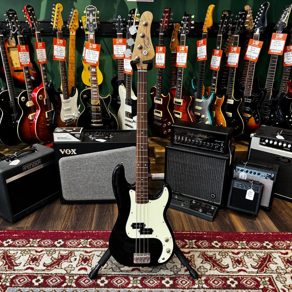 Gould Precision Style Bass Guitar Black (Pre-Owned)