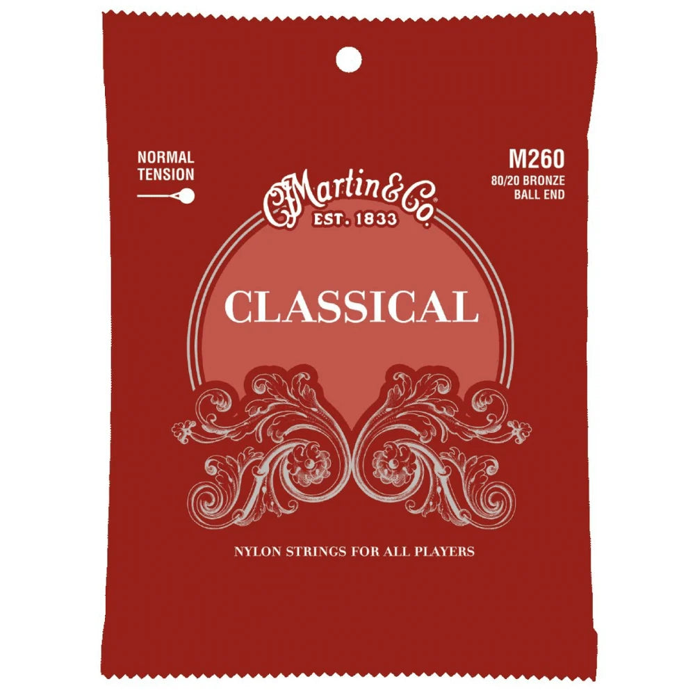 Martin Ball End Classical Acoustic Guitar Strings Normal Tension M260