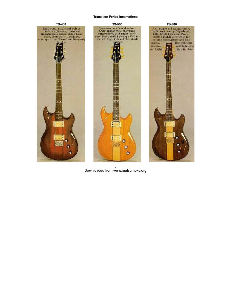 Aria Pro II Tri Sound Series TS500 1980 (Pre-Owned) - Music Vault