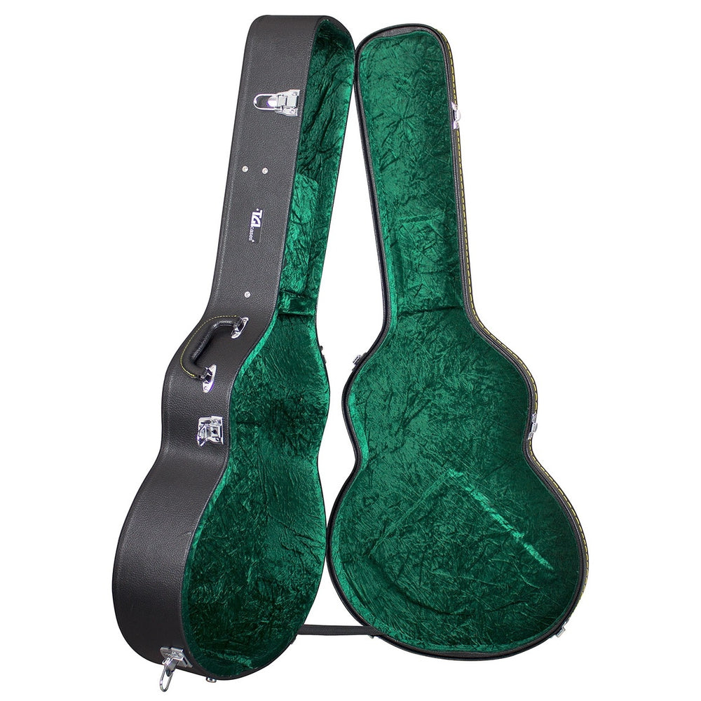 TGI Jumbo Acoustic Guitar Woodshell Hard Case - Music Vault