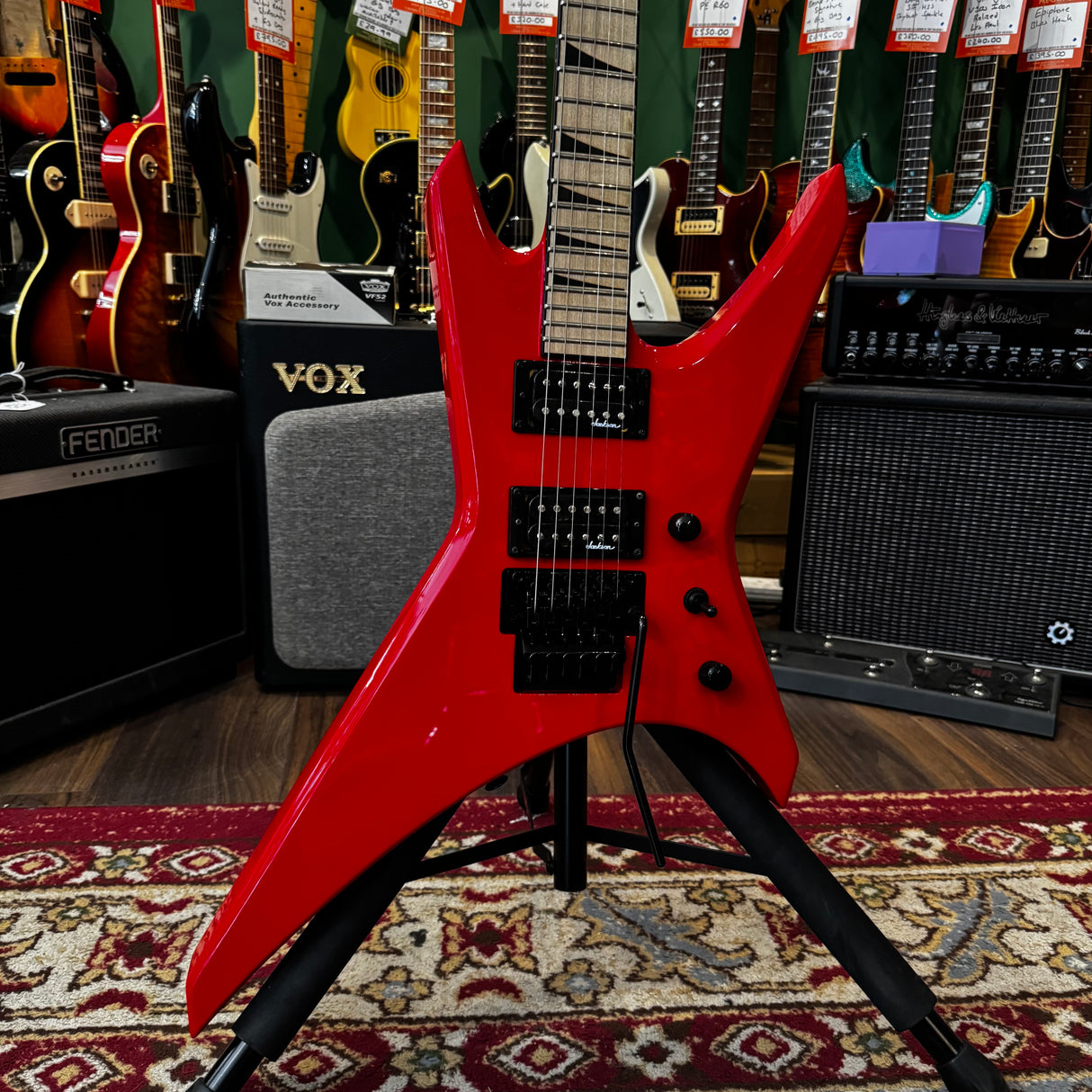 Jackson X Series Warrior WRX24M Racing Red + Hard Case (Pre-Owned)