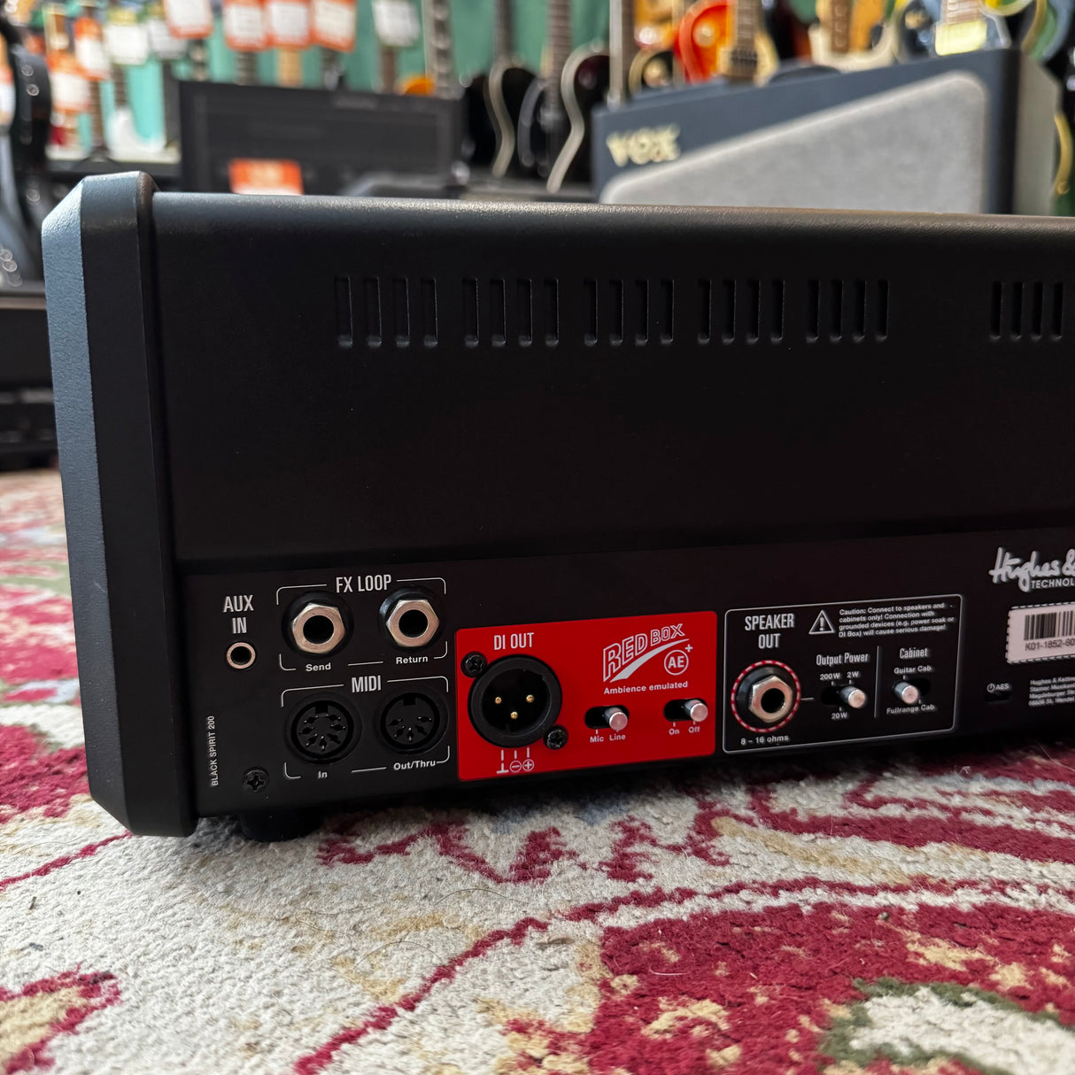 Hughes & Kettner Black Spirit 200 Electric Guitar Amplifier Head + FSM-432-MKII Foot Controller (Pre-Owned)