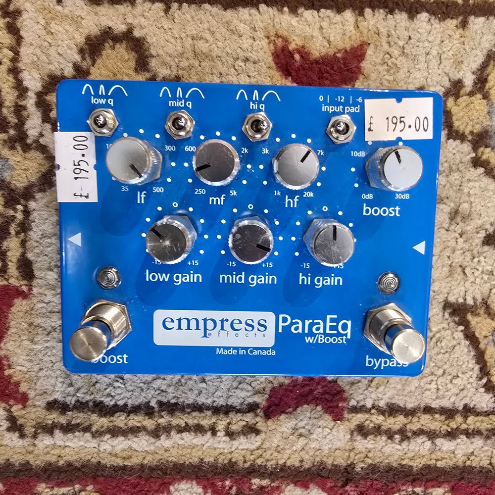 Empress Effects ParaEQ Parametric Equaliser Pedal (Pre-Owned)