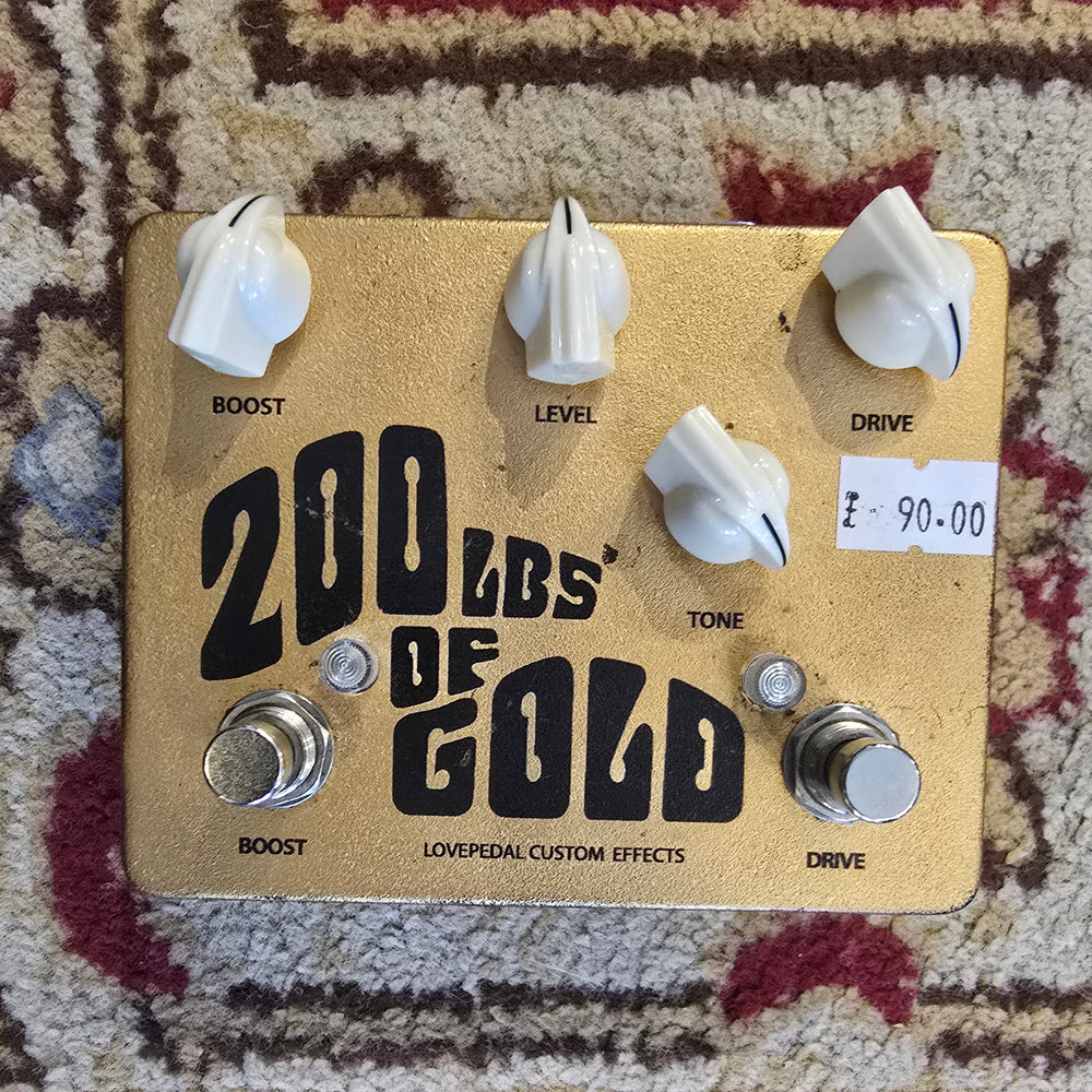 Love Pedal 200lbs Of Gold Fuzz / Overdrive Pedal (Pre-Owned)