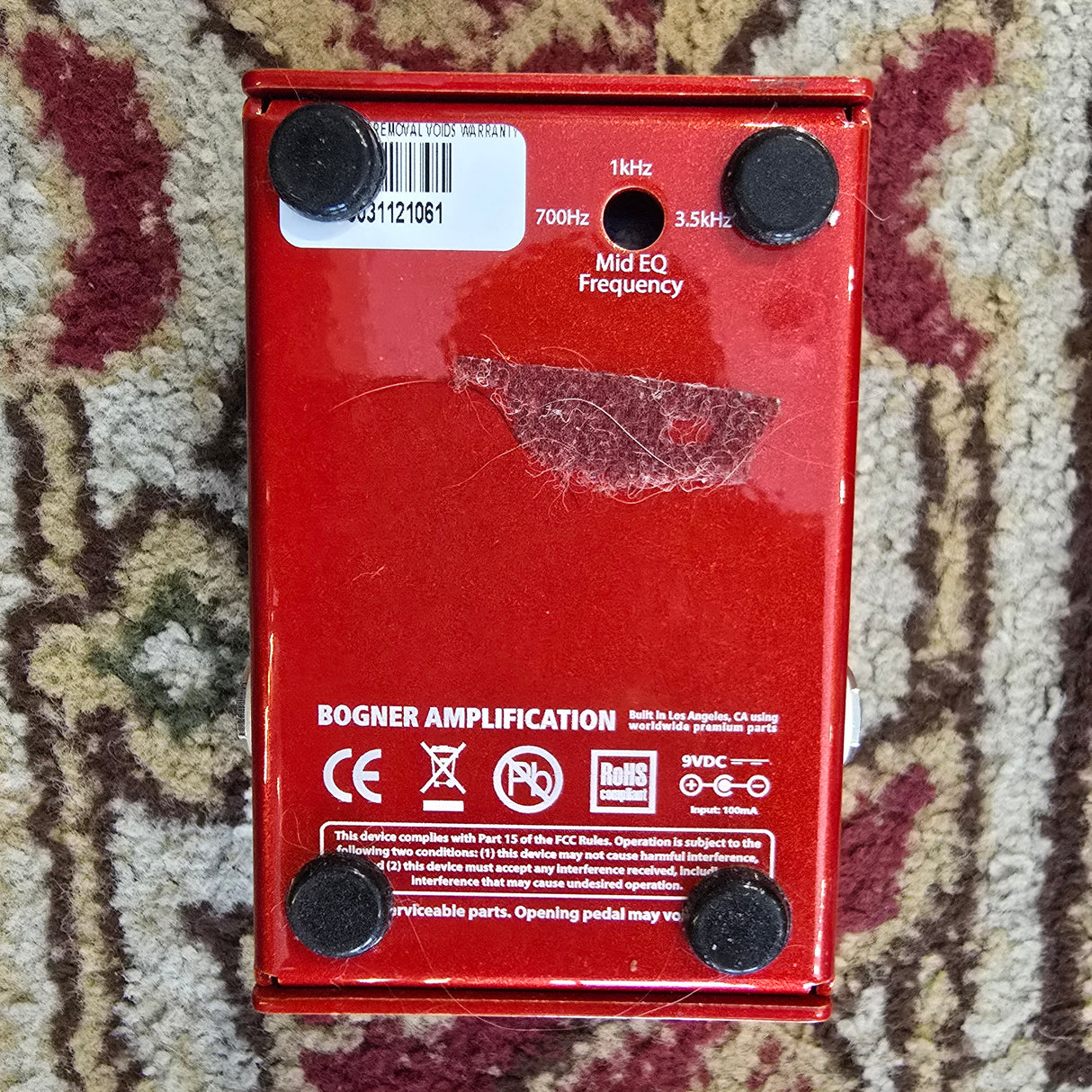 Bogner Ecstasy Red Mini Overdrive Pedal (Pre-Owned)