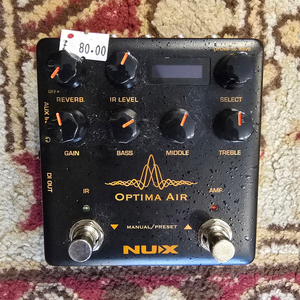 NUX Optima Air Acoustic Simulator & IR Loader Pedal (Pre-Owned)