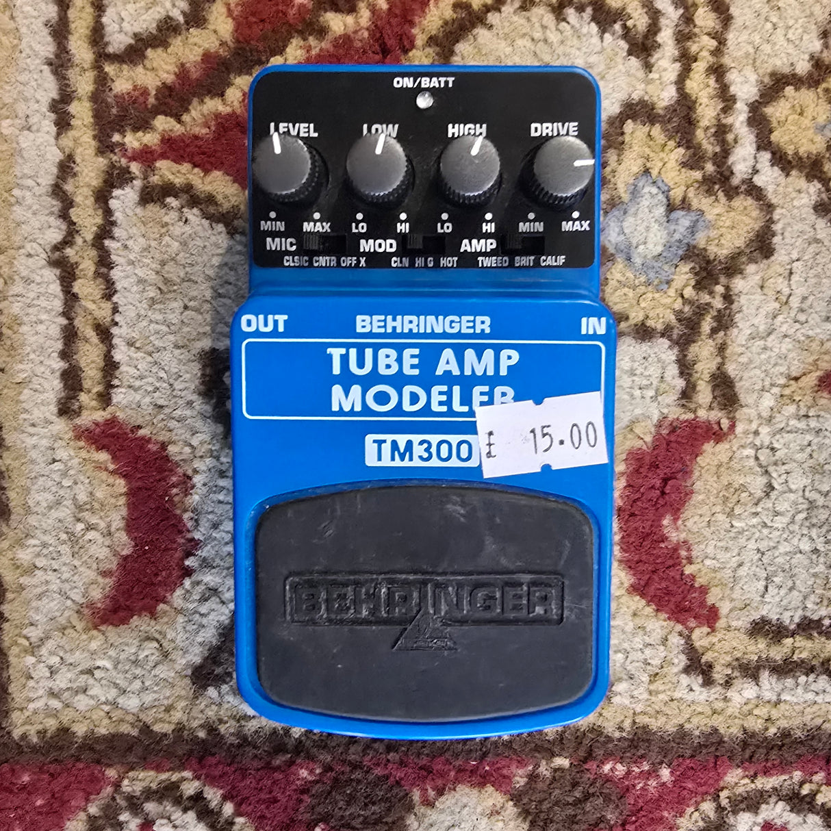 Behringer TM300 Tube Amp Modeler Pedal (Pre-Owned) - Music Vault