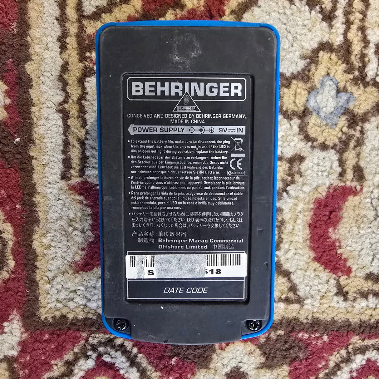 Behringer TM300 Tube Amp Modeler Pedal (Pre-Owned) - Music Vault