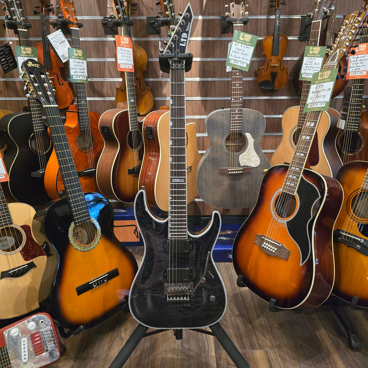 ESP LTD MH-1001 Electric Guitar See Thru Black (Pre-Owned)