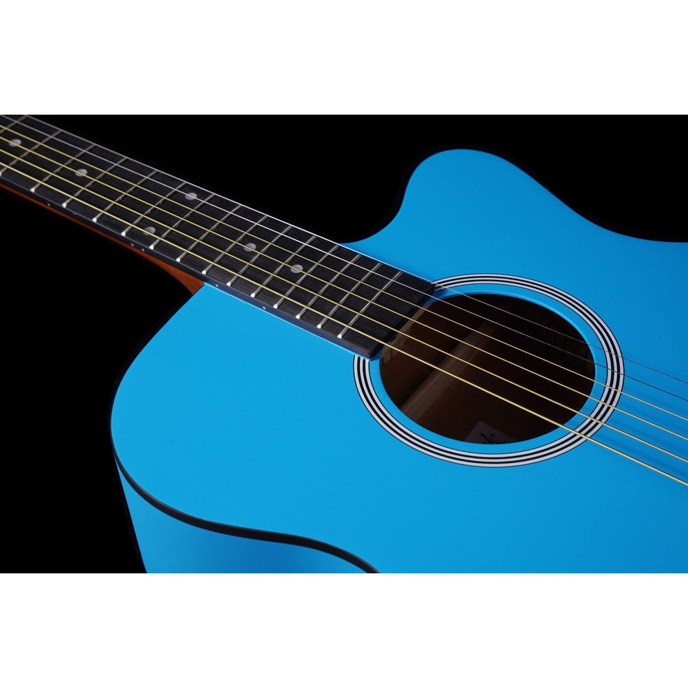 Brunswick BF100 Cutaway Auditorium Acoustic Sky Blue - Music Vault
