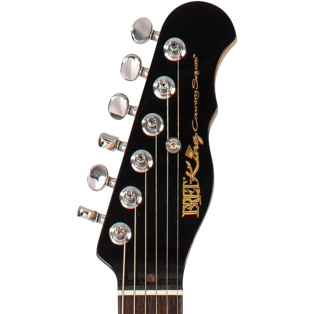 Fret-King Country Squire Stealth Single Cutaway Electric Guitar Black