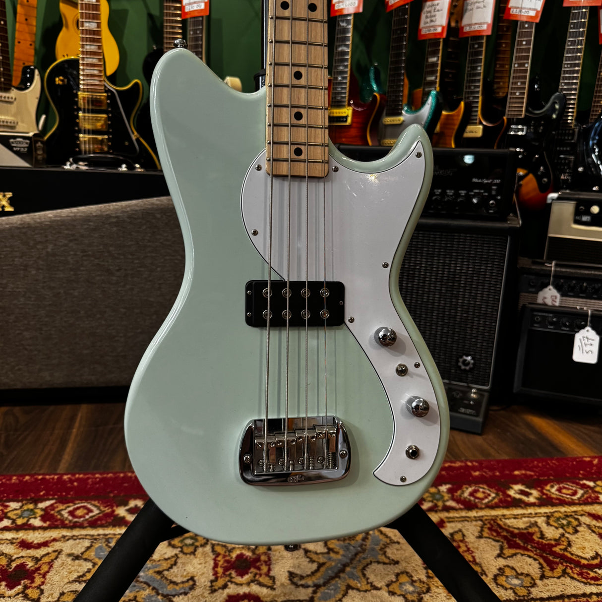 G&L Tribute Series Fallout Shortscale Bass Surf Green (Pre-Owned)