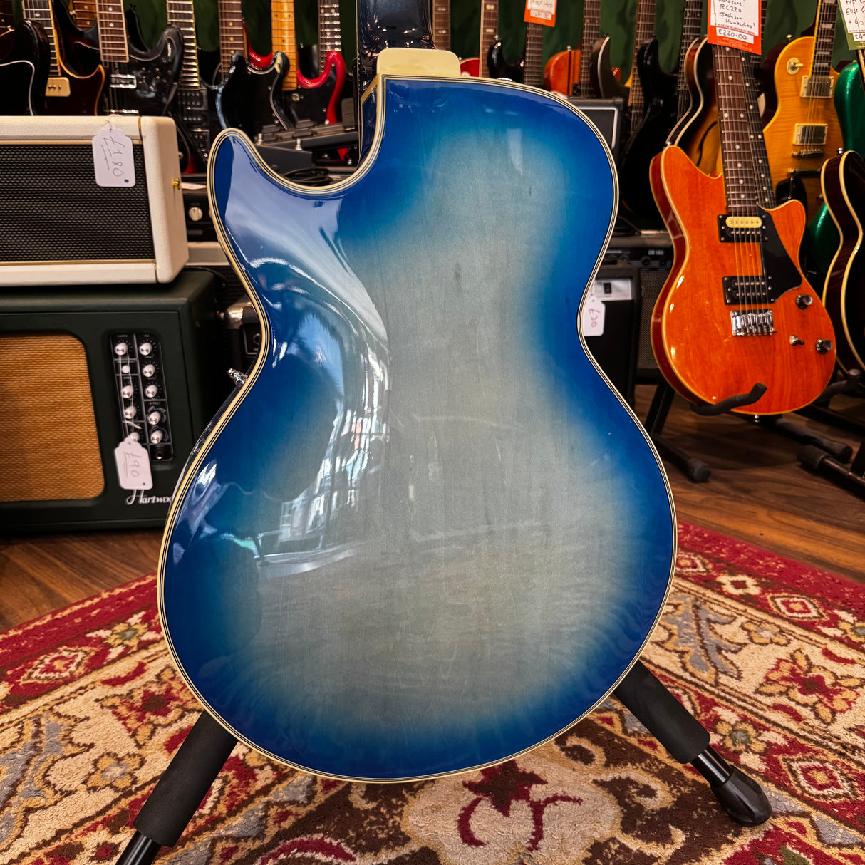 Ibanez George Benson GMB10EM Semi Hollobody Electric guitar Jet Blue Burst (Pre-Owned)