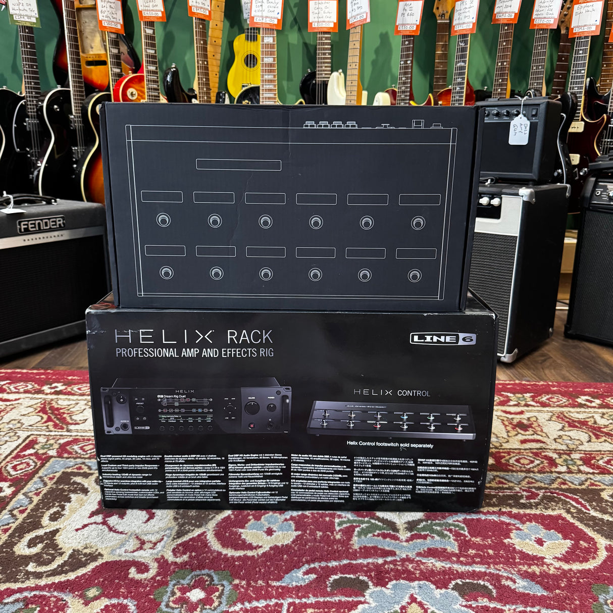 Line 6 Helix Rack Guitar Amp Modeller & Multi FX + Helix Control Foot Controller (Pre-Owned)