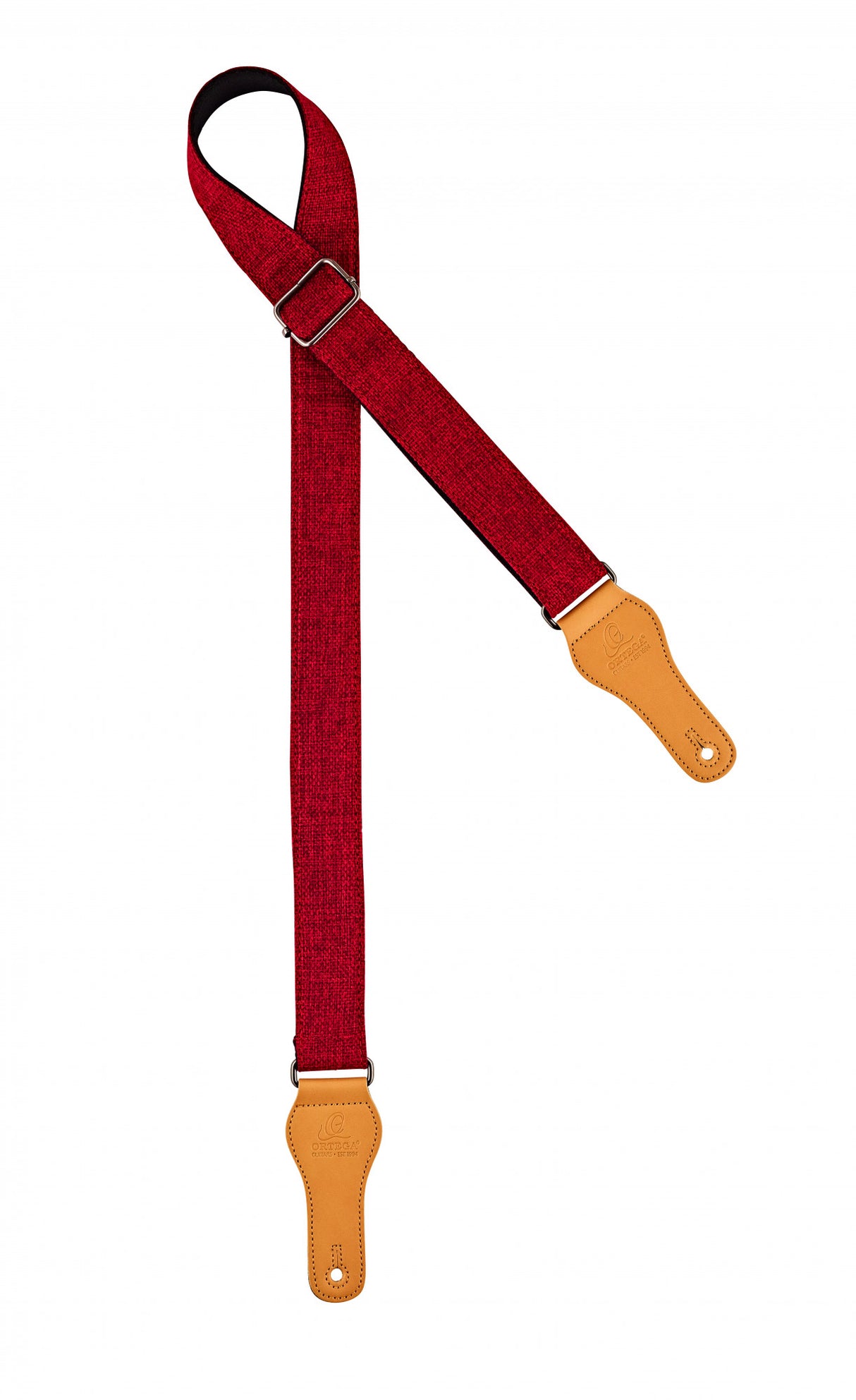 Ortega Casual Series Cotton Ukulele Strap Burgundy