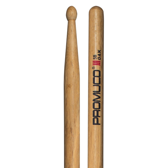 Promuco Oak Drumsticks Wood Tip 5B - Music Vault