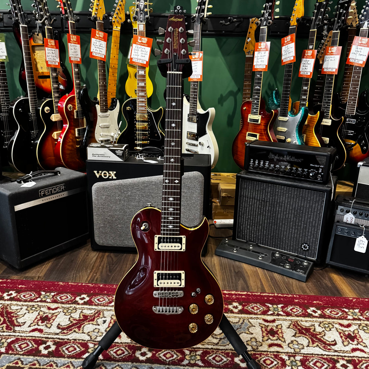 Aria Pro II PE-R60 Japanese 1980's See Through Red (Pre-Owned)