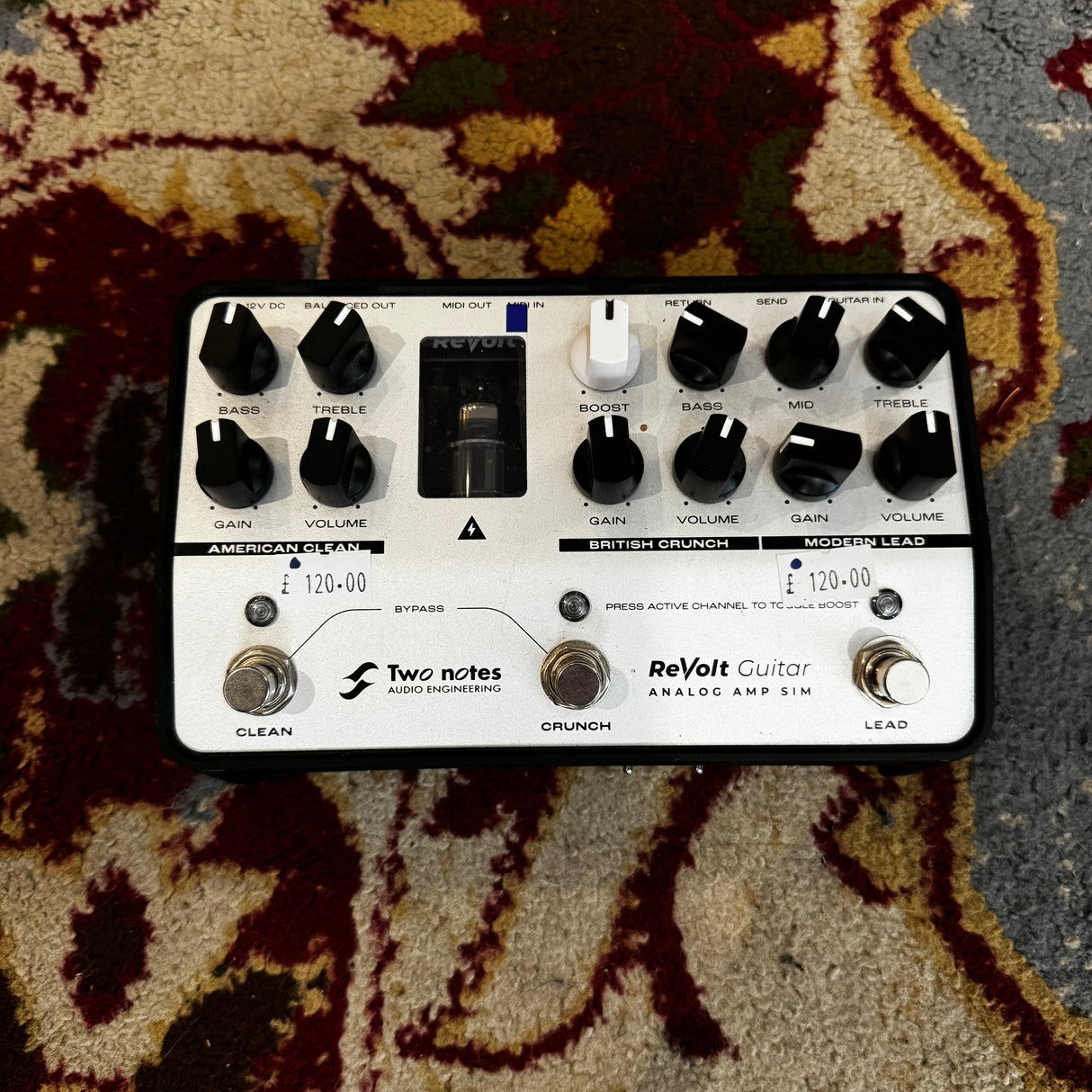 Two Notes ReVolt Analog Guitar Amplifier Simulator Pedal (Pre-Owned)