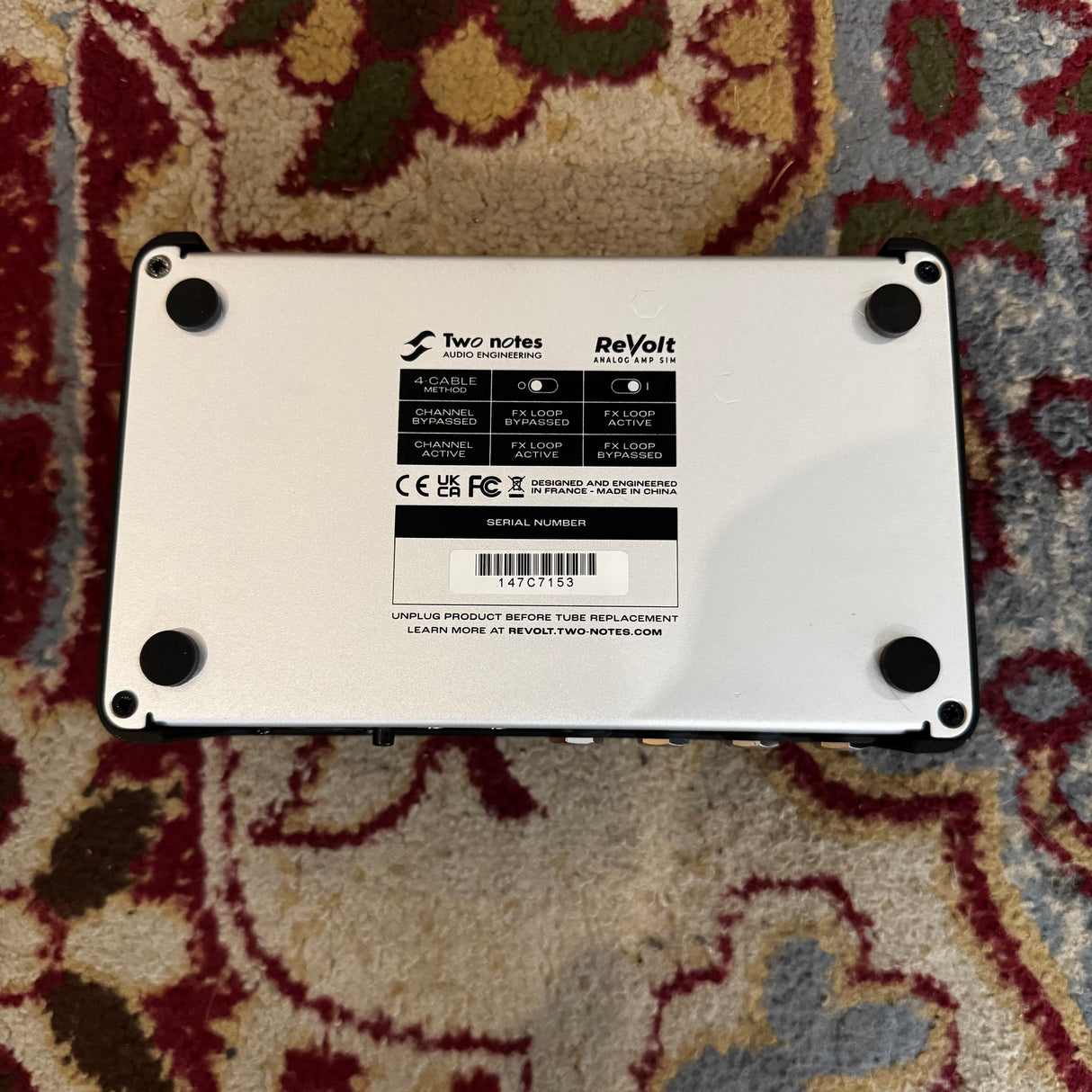Two Notes ReVolt Analog Guitar Amplifier Simulator Pedal (Pre-Owned)
