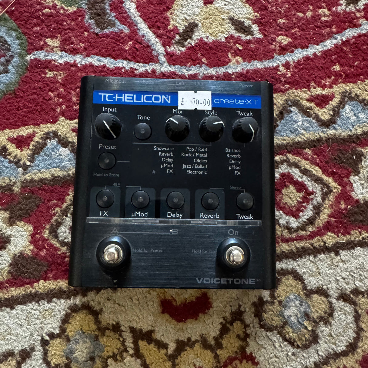 TC Helicon VoiceTone Create XT Vocal Processor Pedal (Pre-Owned)