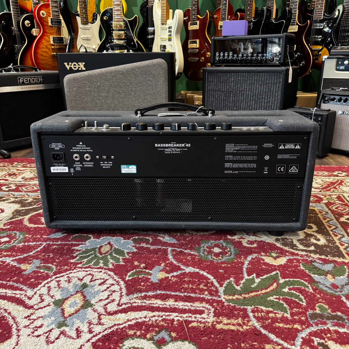 Fender Bassbreaker 45W Electric Guitar Amplifier Head (Pre-Owned)