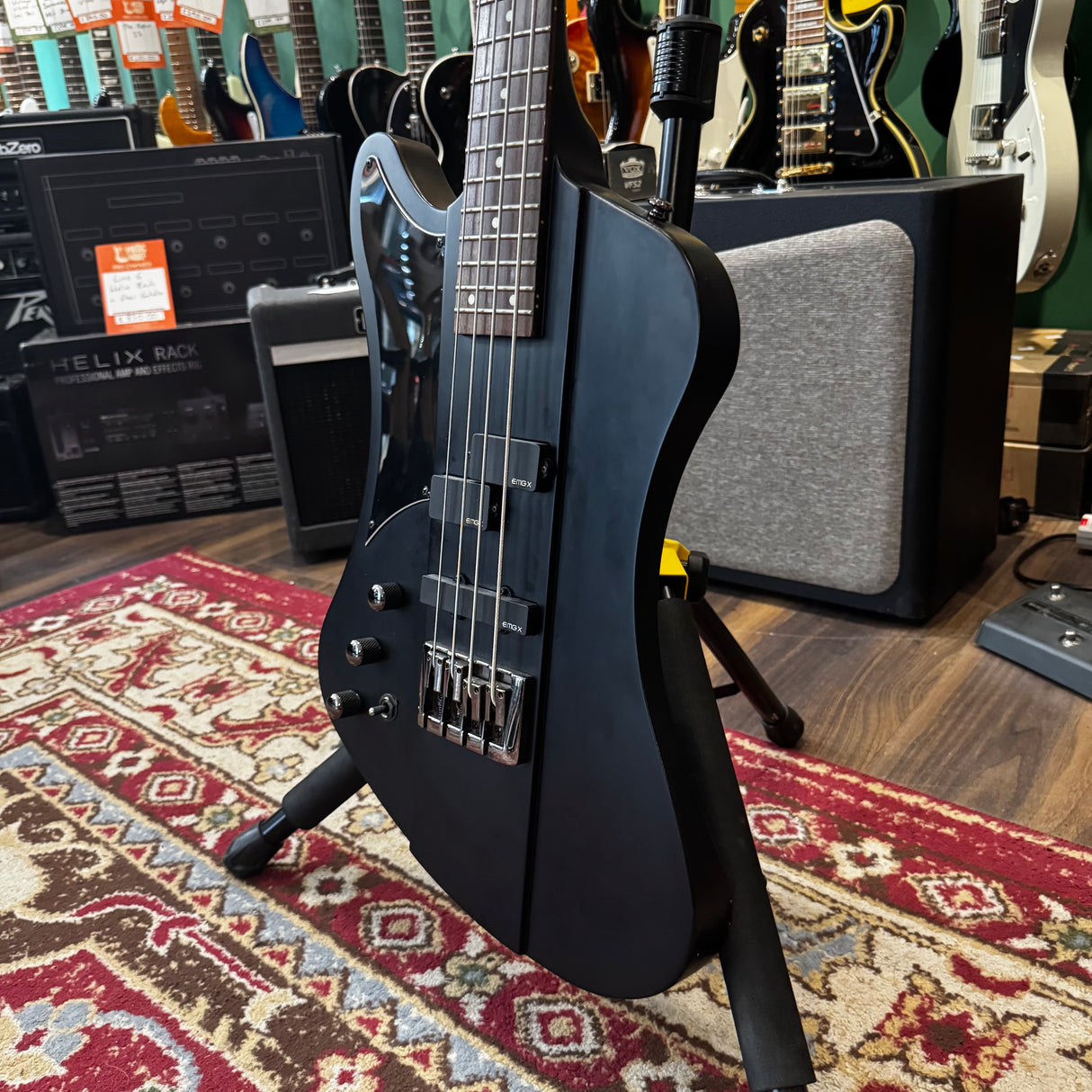 Schecter Diamond Series Nikki Sixx Active Bass Guitar - Left Handed (Pre-Owned)