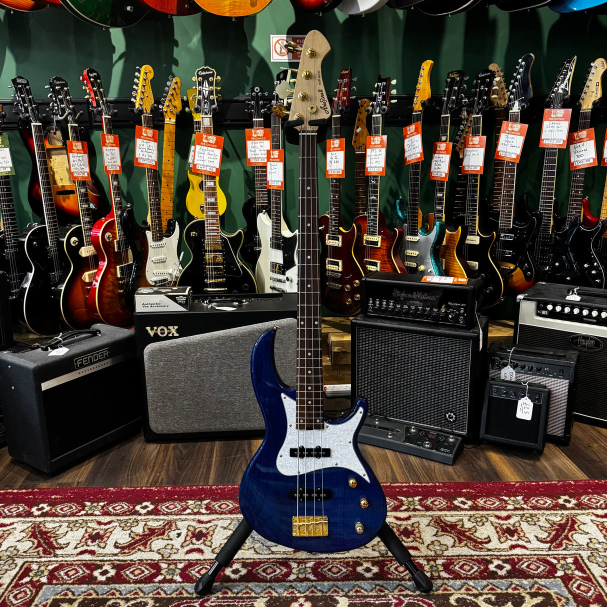 Aria RSB-42AR Active Bass Guitar Blue (Pre-Owned)