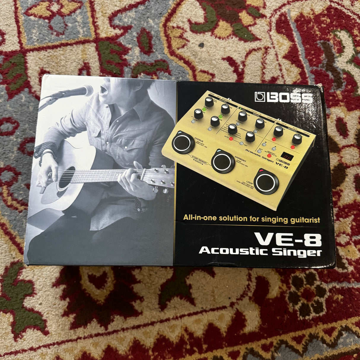 Boss VE-8 Vocal Acoustic Singer Guitar & Vocal Effects Processor Pedal (Pre-Owned)