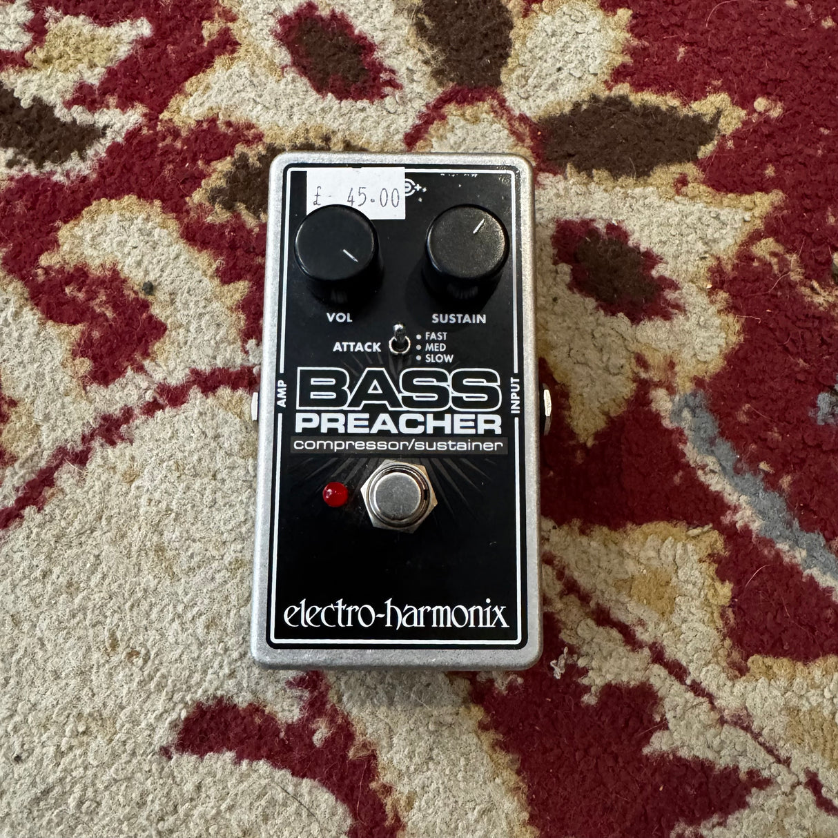 Electro Harmonix Bass Preacher Compressor Sustainer Pedal (Pre-Owned)