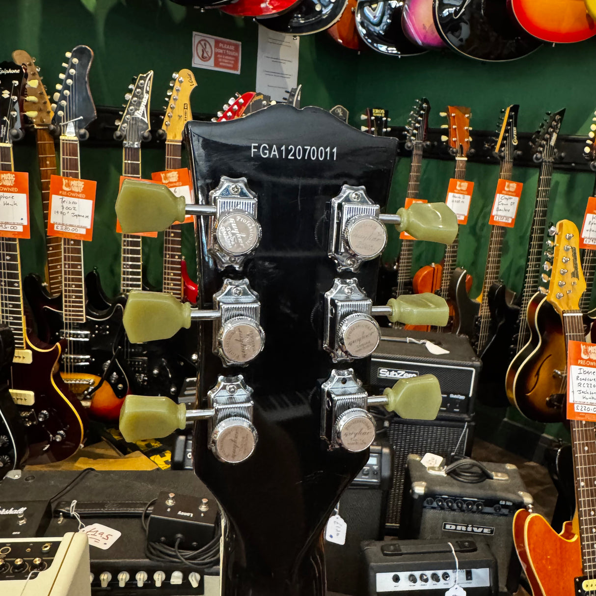 Burny RSA65 Semi Hollowbody Electric Guitar Sunburst (Pre-Owned)