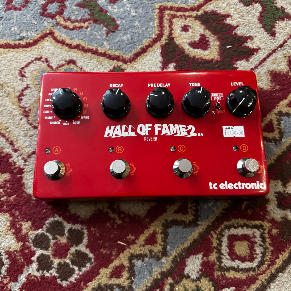 TC Electronic Hall Of Fame 2 X4 Reverb Pedal (Pre-Owned)