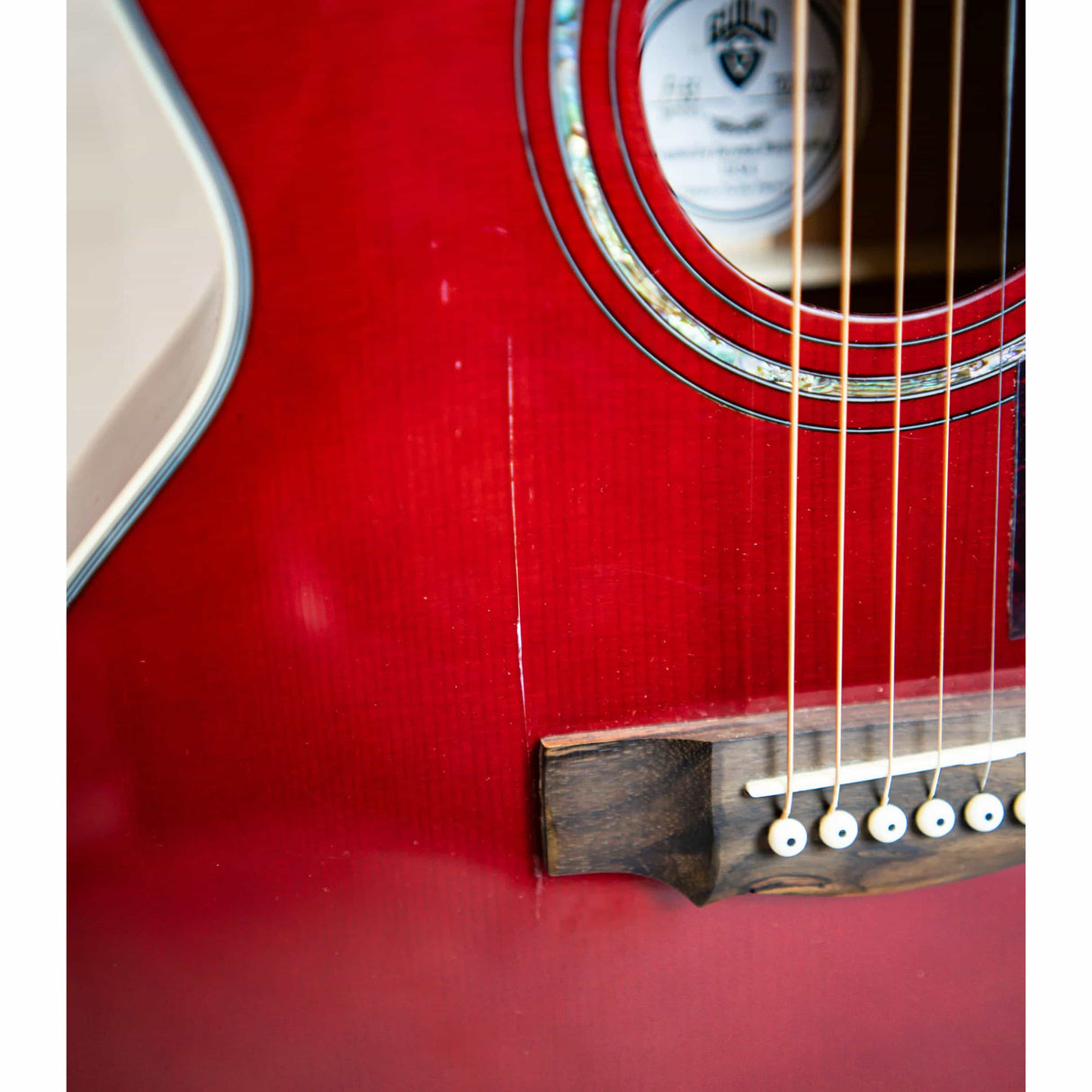 Replica Guild F55 Electro Acoustic Red (Pre-Owned) - Music Vault