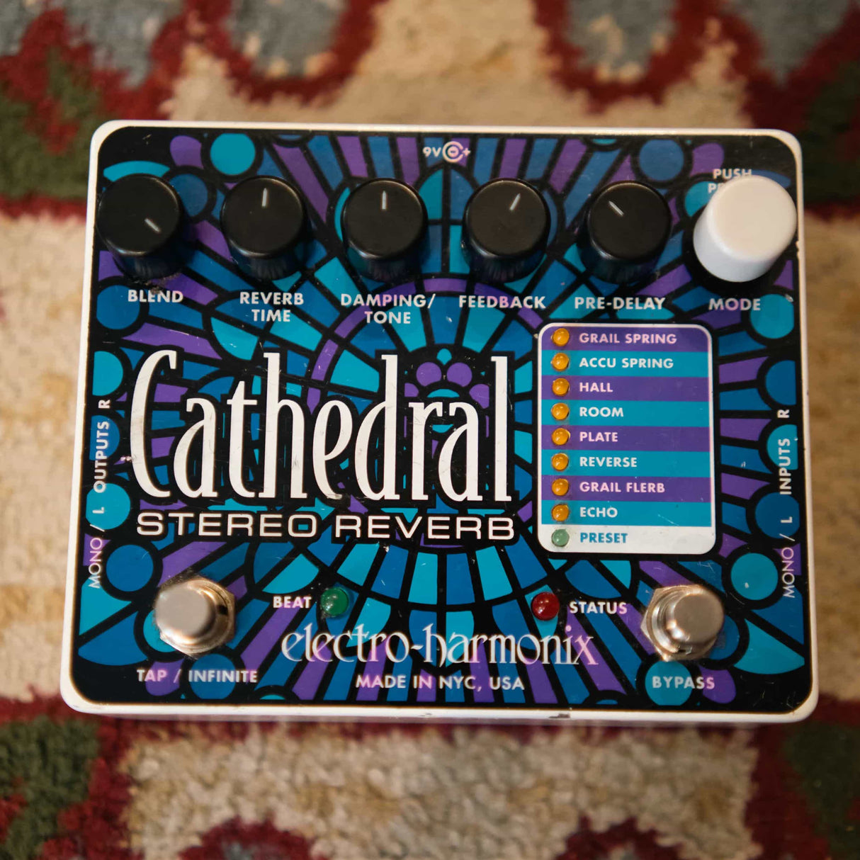 Electro Harmonix Cathedral Stereo Reverb Pedal (Pre-Owned)