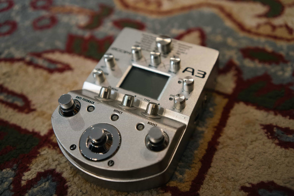 Zoom A3 Acoustic Preamp & Multi Effects Pedal (Pre-Owned) - Music Vault
