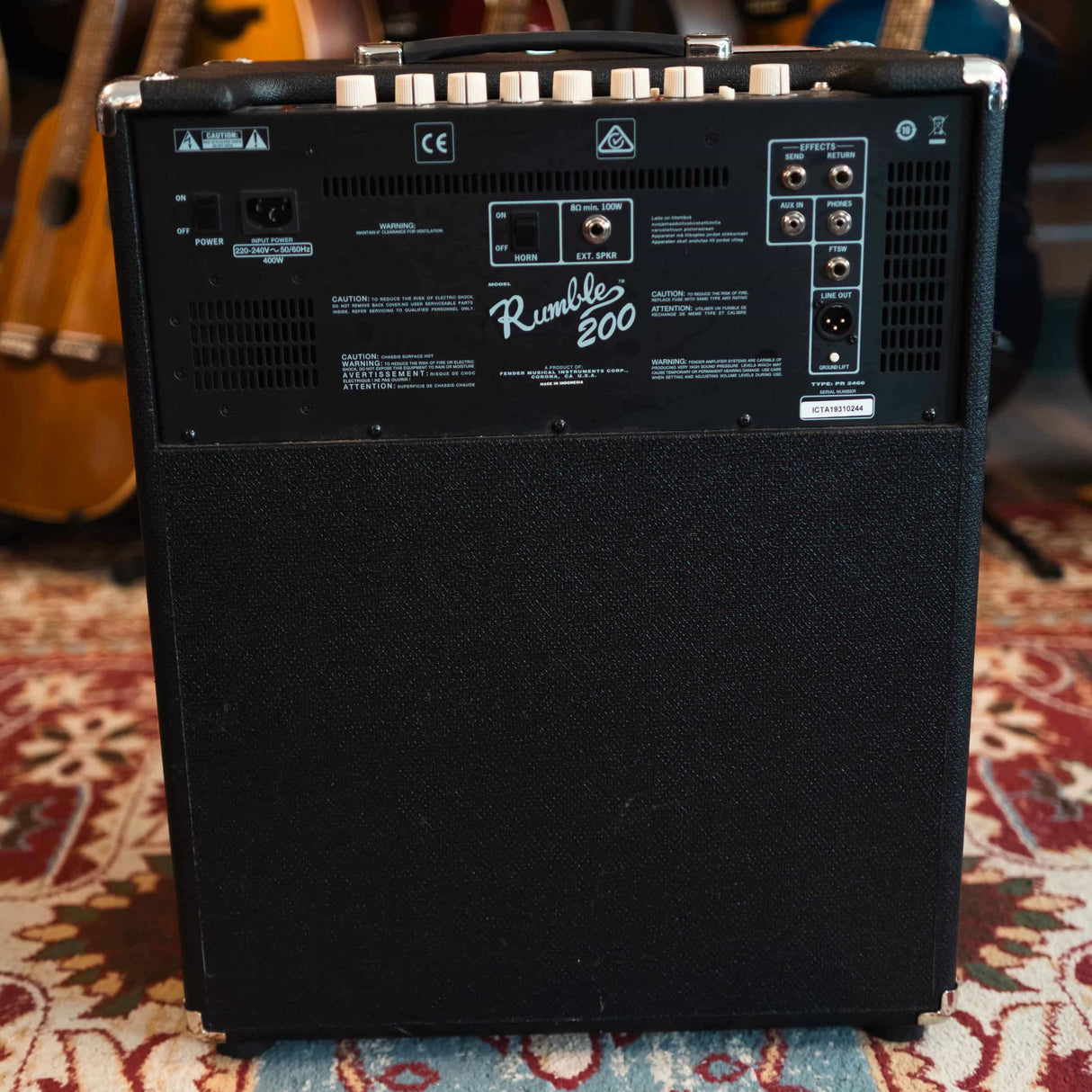 Fender Rumble 200 V3 200 Watt Bass Combo Amplifier (Pre-Owned)