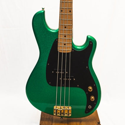 Jarock/Ibanez Blazer Electric Bass Guitar Green Sparkle (Pre-Owned) - Music Vault