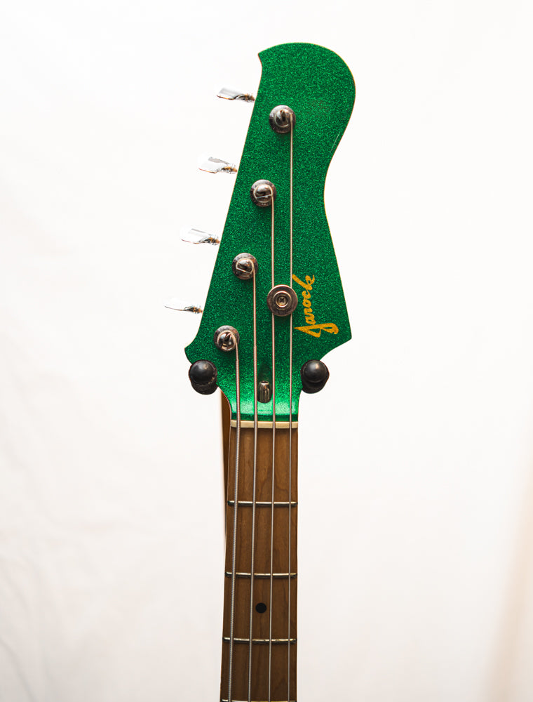 Jarock/Ibanez Blazer Electric Bass Guitar Green Sparkle (Pre-Owned) - Music Vault