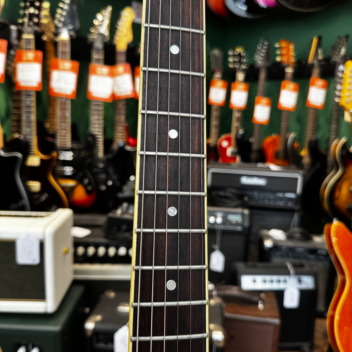 Burny RSA65 Semi Hollowbody Electric Guitar Sunburst (Pre-Owned)