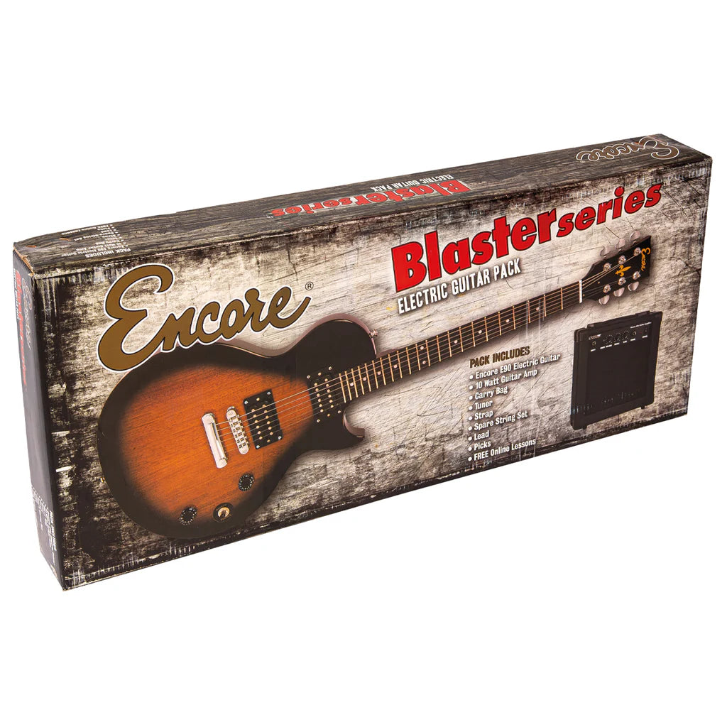 Encore Blaster E90 Electric Guitar Starter Pack Sunburst (B-Stock) - Music Vault