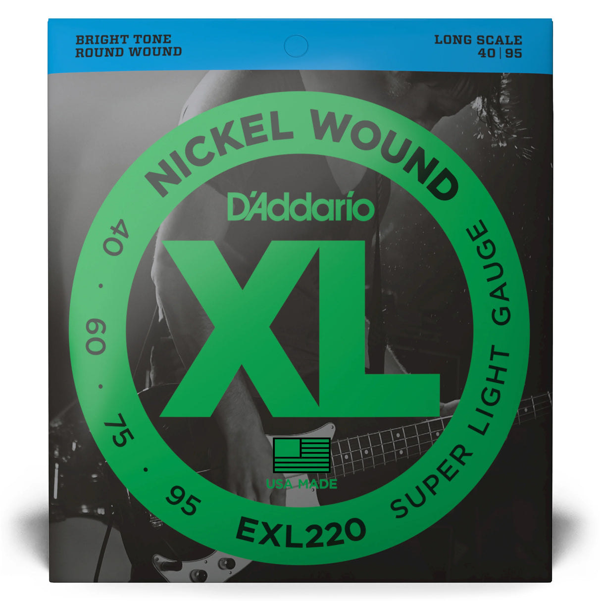 D'Addario XL Super Light Bass Guitar Strings EXL220 - Music Vault