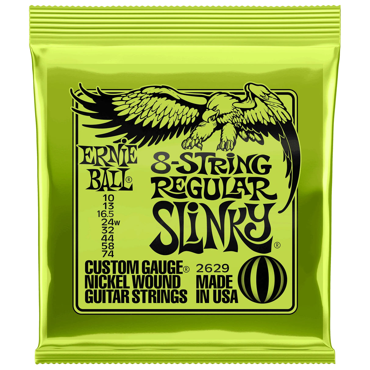 Ernie Ball 8 String Regular Slinky Electric Guitar Strings - Music Vault