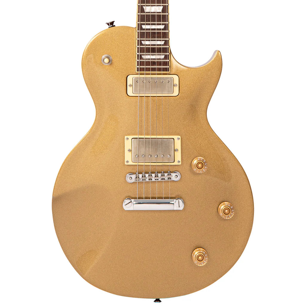 Fret-King Eclat Custom Paul Rose Signature Single Cutaway Electric Guitar Goldtop