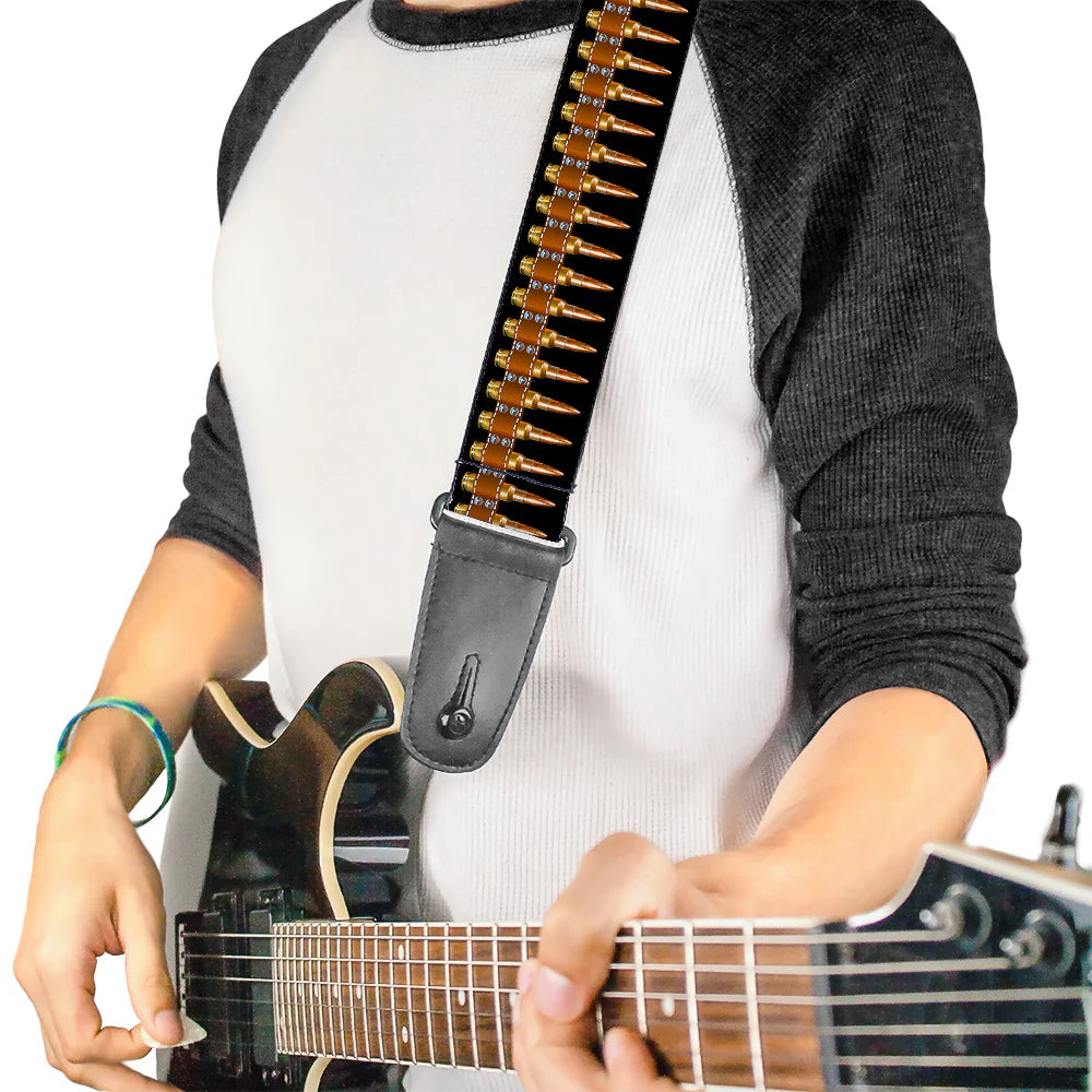 Buckle-Down Guitar Strap Printed Bullets Pattern