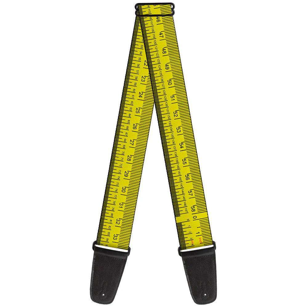 Buckle-Down Guitar Strap Measuring Tape Inches + Centimeters