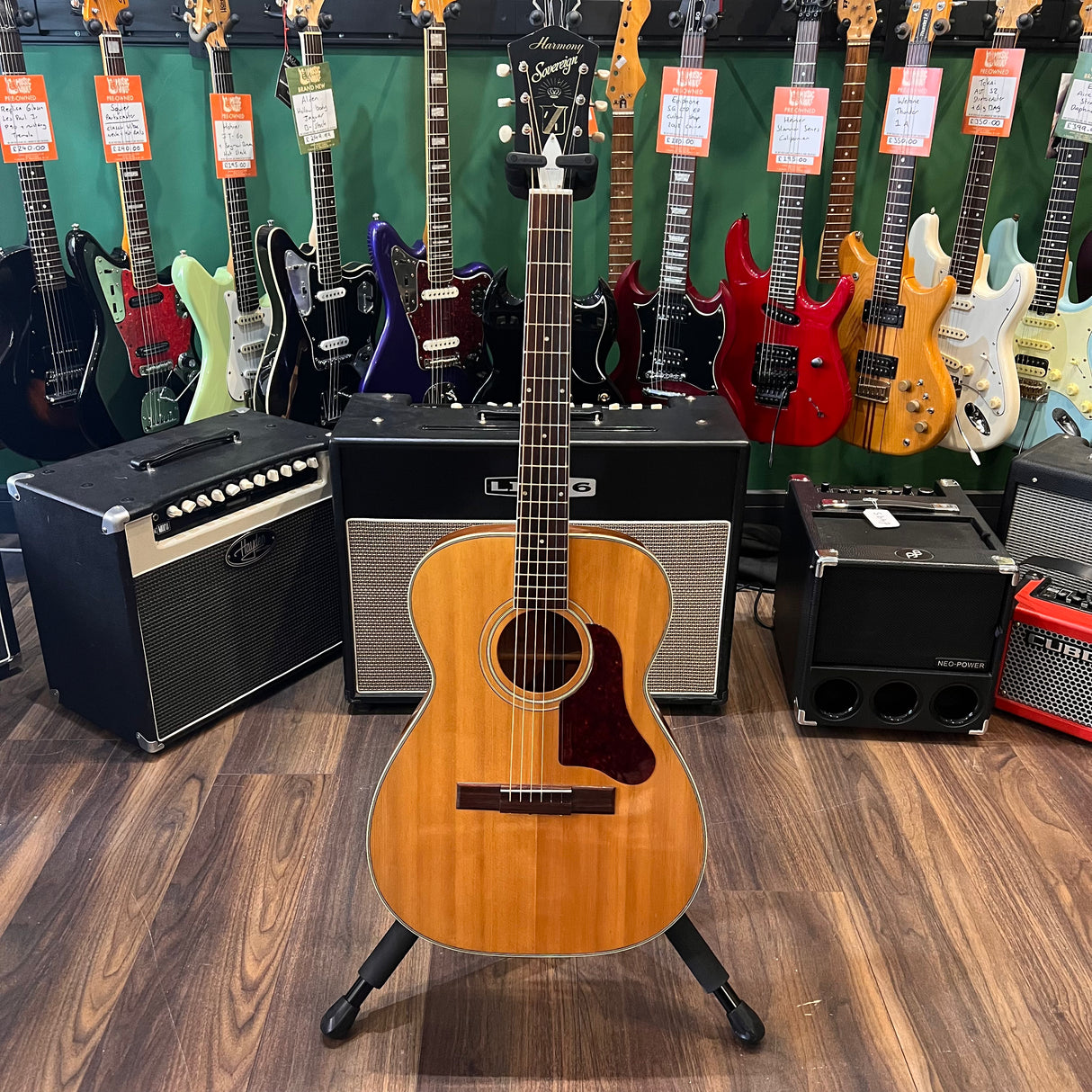 Harmony Sovereign H1203 1960's Acoustic Guitar (Pre-Owned)