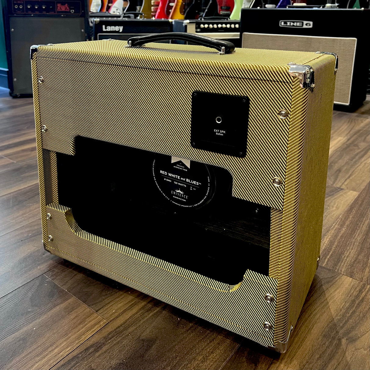 Juketone 1X12 Speaker Cabinet + Eminence Red, White & Blues Speaker (Pre-Owned)