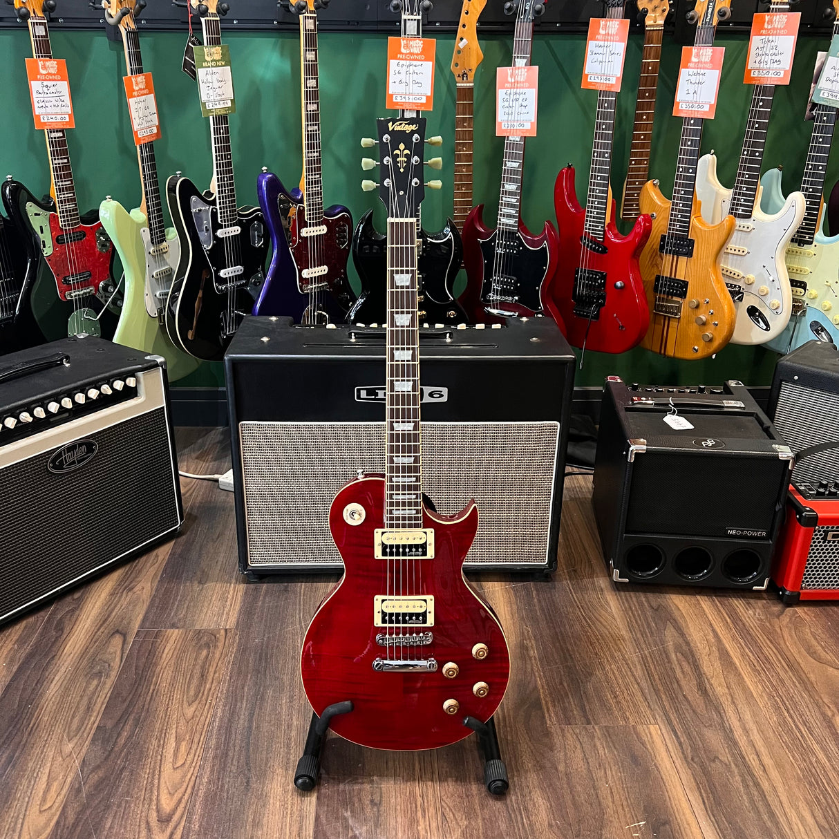 Vintage Reissued Series V100TWR Thru Wine Red (Pre-Owned)
