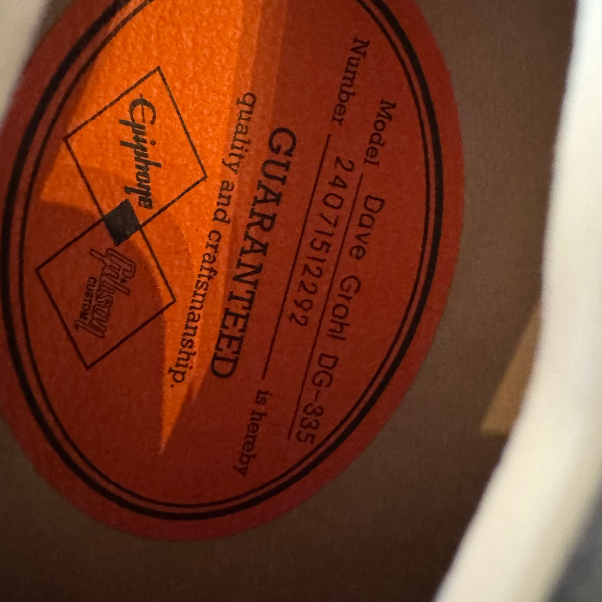 Epiphone Dave Grohl Signature DG335 2024 Pelham Blue (Pre-Owned) - Music Vault