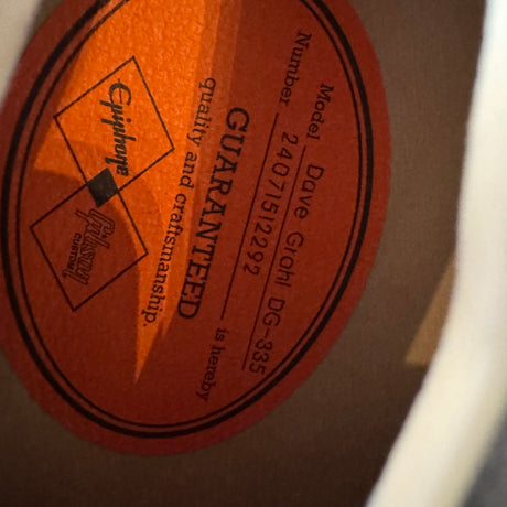 Epiphone Dave Grohl Signature DG335 2024 Pelham Blue (Pre-Owned) - Music Vault